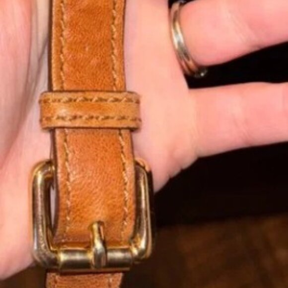 EUC Michael Kors Studded Brown Leather Hobo Bag - Picture 7 of 11